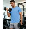 image:imageMAGCOMSEN Mens Short Sleeve UPF 50 TShirt Quick Dry Workout Athletic Running Swim Tops Tee Rash Guard Performance Shirts05sky Blue