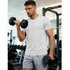 image:imageMAGCOMSEN Mens Short Sleeve UPF 50 TShirt Quick Dry Workout Athletic Running Swim Tops Tee Rash Guard Performance Shirts06white