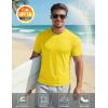 image:imageMAGCOMSEN Mens Short Sleeve UPF 50 TShirt Quick Dry Workout Athletic Running Swim Tops Tee Rash Guard Performance Shirts07yellow
