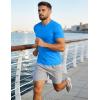 image:imageMAGCOMSEN Mens Short Sleeve UPF 50 TShirt Quick Dry Workout Athletic Running Swim Tops Tee Rash Guard Performance ShirtsAzure