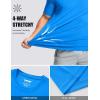 image:imageMAGCOMSEN Mens Short Sleeve UPF 50 TShirt Quick Dry Workout Athletic Running Swim Tops Tee Rash Guard Performance ShirtsAzure