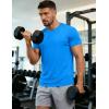 image:imageMAGCOMSEN Mens Short Sleeve UPF 50 TShirt Quick Dry Workout Athletic Running Swim Tops Tee Rash Guard Performance ShirtsAzure