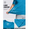 image:imageMAGCOMSEN Mens Short Sleeve UPF 50 TShirt Quick Dry Workout Athletic Running Swim Tops Tee Rash Guard Performance ShirtsBlue Green