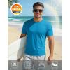 image:imageMAGCOMSEN Mens Short Sleeve UPF 50 TShirt Quick Dry Workout Athletic Running Swim Tops Tee Rash Guard Performance ShirtsBlue Green