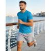 image:imageMAGCOMSEN Mens Short Sleeve UPF 50 TShirt Quick Dry Workout Athletic Running Swim Tops Tee Rash Guard Performance ShirtsBlue Green