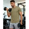 image:imageMAGCOMSEN Mens Short Sleeve UPF 50 TShirt Quick Dry Workout Athletic Running Swim Tops Tee Rash Guard Performance ShirtsDull Cyan