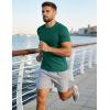 image:imageMAGCOMSEN Mens Short Sleeve UPF 50 TShirt Quick Dry Workout Athletic Running Swim Tops Tee Rash Guard Performance ShirtsEmerald Green