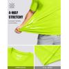 image:imageMAGCOMSEN Mens Short Sleeve UPF 50 TShirt Quick Dry Workout Athletic Running Swim Tops Tee Rash Guard Performance ShirtsFluorescent Green