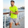 image:imageMAGCOMSEN Mens Short Sleeve UPF 50 TShirt Quick Dry Workout Athletic Running Swim Tops Tee Rash Guard Performance ShirtsFluorescent Green