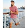 image:imageMAGCOMSEN Mens Short Sleeve UPF 50 TShirt Quick Dry Workout Athletic Running Swim Tops Tee Rash Guard Performance ShirtsGrey Pink