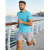 image:imageMAGCOMSEN Mens Short Sleeve UPF 50 TShirt Quick Dry Workout Athletic Running Swim Tops Tee Rash Guard Performance ShirtsIce Blue