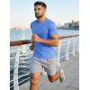 image:imageMAGCOMSEN Mens Short Sleeve UPF 50 TShirt Quick Dry Workout Athletic Running Swim Tops Tee Rash Guard Performance ShirtsLight Blue