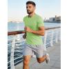 image:imageMAGCOMSEN Mens Short Sleeve UPF 50 TShirt Quick Dry Workout Athletic Running Swim Tops Tee Rash Guard Performance ShirtsLight Green