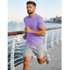 image:imageMAGCOMSEN Mens Short Sleeve UPF 50 TShirt Quick Dry Workout Athletic Running Swim Tops Tee Rash Guard Performance ShirtsLight Purple