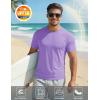 image:imageMAGCOMSEN Mens Short Sleeve UPF 50 TShirt Quick Dry Workout Athletic Running Swim Tops Tee Rash Guard Performance ShirtsLight Purple