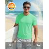 image:imageMAGCOMSEN Mens Short Sleeve UPF 50 TShirt Quick Dry Workout Athletic Running Swim Tops Tee Rash Guard Performance ShirtsMint Green