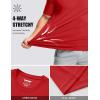 image:imageMAGCOMSEN Mens Short Sleeve UPF 50 TShirt Quick Dry Workout Athletic Running Swim Tops Tee Rash Guard Performance ShirtsTomato