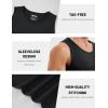 image:imageMAGCOMSEN Mens Sleeveless Shirts Quick Dry Workout Tank Tops UPF 50 Athletic Gym Muscle Shirts for SummerBlack