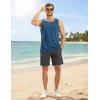 image:imageMAGCOMSEN Mens Sleeveless Shirts Quick Dry Workout Tank Tops UPF 50 Athletic Gym Muscle Shirts for SummerBlue Grey