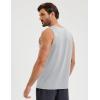 image:imageMAGCOMSEN Mens Sleeveless Shirts Quick Dry Workout Tank Tops UPF 50 Athletic Gym Muscle Shirts for SummerLight Grey