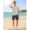 image:imageMAGCOMSEN Mens Sleeveless Shirts Quick Dry Workout Tank Tops UPF 50 Athletic Gym Muscle Shirts for SummerLight Grey