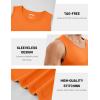 image:imageMAGCOMSEN Mens Sleeveless Shirts Quick Dry Workout Tank Tops UPF 50 Athletic Gym Muscle Shirts for SummerOrange