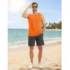 image:imageMAGCOMSEN Mens Sleeveless Shirts Quick Dry Workout Tank Tops UPF 50 Athletic Gym Muscle Shirts for SummerOrange
