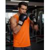 image:imageMAGCOMSEN Mens Sleeveless Shirts Quick Dry Workout Tank Tops UPF 50 Athletic Gym Muscle Shirts for SummerOrange