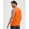 image:imageMAGCOMSEN Mens Sleeveless Shirts Quick Dry Workout Tank Tops UPF 50 Athletic Gym Muscle Shirts for SummerOrange