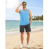 image:imageMAGCOMSEN Mens Sleeveless Shirts Quick Dry Workout Tank Tops UPF 50 Athletic Gym Muscle Shirts for SummerSky Blue
