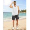 image:imageMAGCOMSEN Mens Sleeveless Shirts Quick Dry Workout Tank Tops UPF 50 Athletic Gym Muscle Shirts for SummerWhite