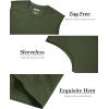 image:imageMAGCOMSEN Mens Tank Tops Workout Gym Sleeveless Shirts UPF 80 Moisture Wicking Summer Muscle Shirt for BodybuildingArmy Green
