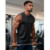 image:imageMAGCOMSEN Mens Tank Tops Workout Gym Sleeveless Shirts UPF 80 Moisture Wicking Summer Muscle Shirt for BodybuildingBlack