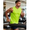 image:imageMAGCOMSEN Mens Tank Tops Workout Gym Sleeveless Shirts UPF 80 Moisture Wicking Summer Muscle Shirt for BodybuildingFluorescent Green