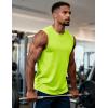 image:imageMAGCOMSEN Mens Tank Tops Workout Gym Sleeveless Shirts UPF 80 Moisture Wicking Summer Muscle Shirt for BodybuildingFluorescent Green