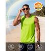 image:imageMAGCOMSEN Mens Tank Tops Workout Gym Sleeveless Shirts UPF 80 Moisture Wicking Summer Muscle Shirt for BodybuildingFluorescent Green