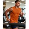 image:imageMAGCOMSEN Mens Tank Tops Workout Gym Sleeveless Shirts UPF 80 Moisture Wicking Summer Muscle Shirt for BodybuildingOrange