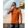 image:imageMAGCOMSEN Mens Tank Tops Workout Gym Sleeveless Shirts UPF 80 Moisture Wicking Summer Muscle Shirt for BodybuildingOrange