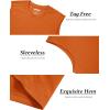 image:imageMAGCOMSEN Mens Tank Tops Workout Gym Sleeveless Shirts UPF 80 Moisture Wicking Summer Muscle Shirt for BodybuildingOrange