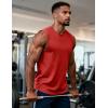 image:imageMAGCOMSEN Mens Tank Tops Workout Gym Sleeveless Shirts UPF 80 Moisture Wicking Summer Muscle Shirt for BodybuildingRed