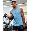 image:imageMAGCOMSEN Mens Tank Tops Workout Gym Sleeveless Shirts UPF 80 Moisture Wicking Summer Muscle Shirt for BodybuildingSky Blue