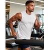 image:imageMAGCOMSEN Mens Tank Tops Workout Gym Sleeveless Shirts UPF 80 Moisture Wicking Summer Muscle Shirt for BodybuildingWhite