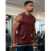 image:imageMAGCOMSEN Mens Tank Tops Workout Gym Sleeveless Shirts UPF 80 Moisture Wicking Summer Muscle Shirt for BodybuildingWine Red