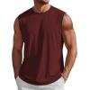 image:imageMAGCOMSEN Mens Tank Tops Workout Gym Sleeveless Shirts UPF 80 Moisture Wicking Summer Muscle Shirt for BodybuildingWine Red