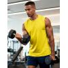 image:imageMAGCOMSEN Mens Tank Tops Workout Gym Sleeveless Shirts UPF 80 Moisture Wicking Summer Muscle Shirt for BodybuildingYellow