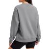 image:imageMAGCOMSEN Sweatshirt for Women Fleece Lined Crewneck Loose Fit Winter Warm Trendy Sweaters Long Sleeve TopsLight Grey
