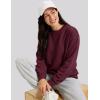 image:imageMAGCOMSEN Sweatshirt for Women Fleece Lined Crewneck Loose Fit Winter Warm Trendy Sweaters Long Sleeve TopsWinered