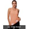 image:imageMAGCOMSEN Tank Tops for Women Workout Racerback Sleeveless Racer Back Tops Athletic Yoga Running Gym Muscle Pilates TankApricot