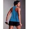 image:imageMAGCOMSEN Tank Tops for Women Workout Racerback Sleeveless Racer Back Tops Athletic Yoga Running Gym Muscle Pilates TankBlue Green