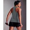 image:imageMAGCOMSEN Tank Tops for Women Workout Racerback Sleeveless Racer Back Tops Athletic Yoga Running Gym Muscle Pilates TankDark Grey